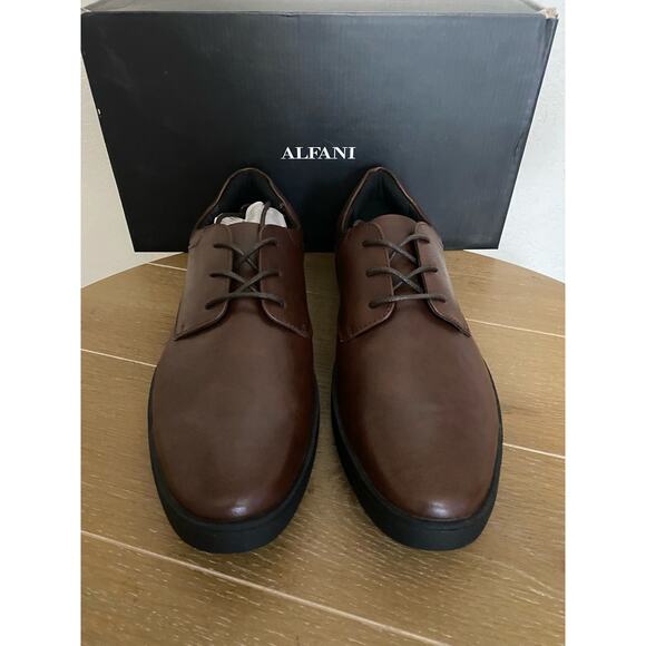 NiB Alfani men’s Elston lace up Oxford in chocolate 10.5 main image 4